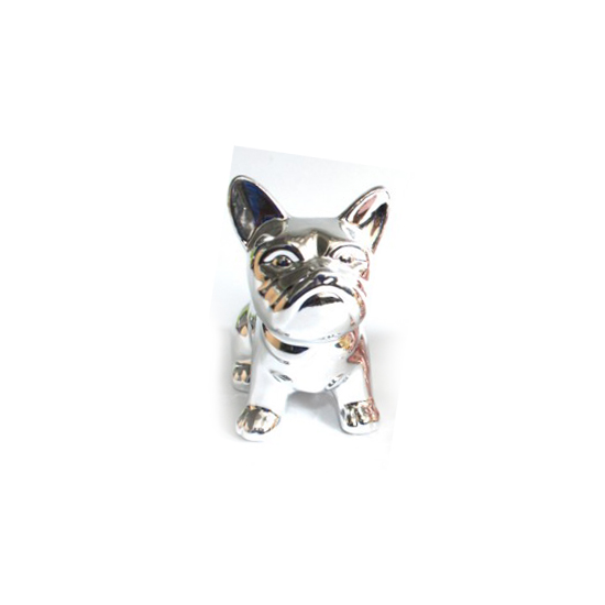 ENFEITE EM CERAMICA MODELO CACHORRO PRATA ENFEITE EM CERAMICA MODELO CACHORRO PRATA