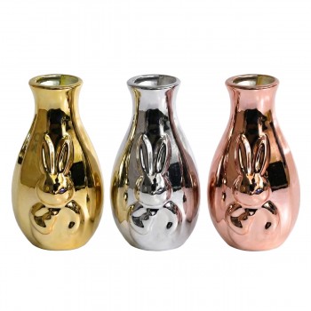 VASO DECORATIVO DE CERAMICA MODELO COELHO REF: AP105 VASO DECORATIVO DE CERAMICA MODELO COELHO REF: AP105