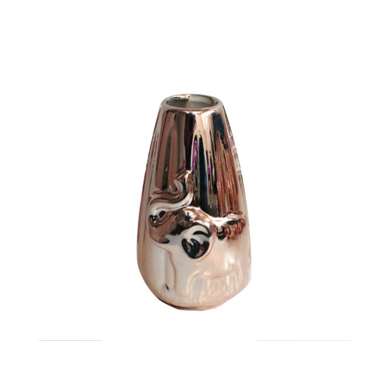 ENFEITE DE MESA EM CERAMICA MODELO MINI VASO ROSE ENFEITE DE MESA EM CERAMICA MODELO MINI VASO ROSE