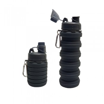 GARRAFA RETRATIL EM SILICONE PRETO GARRAFA RETRATIL EM SILICONE PRETO