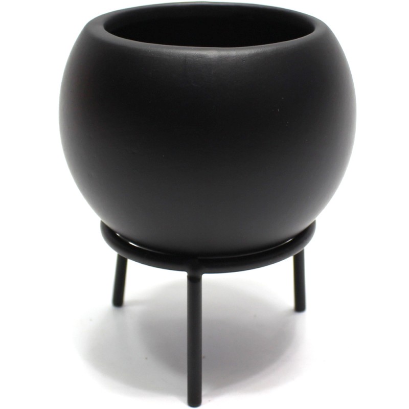 VASO DECORATIVO EM CERAMICA C/SUPORTE METAL VASO DECORATIVO EM CERAMICA C/SUPORTE METAL