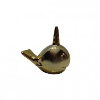 ENFEITE DECORATIVO EM CERAMICA DOURADO ENFEITE DECORATIVO EM CERAMICA DOURADO