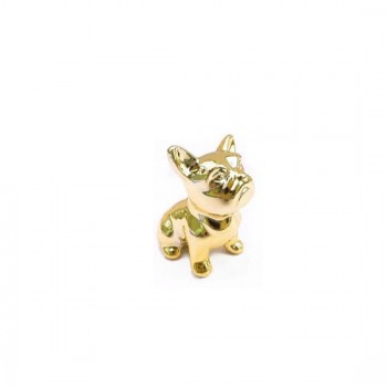 CERAMICA CACHORRO PEQUENO DOURADO CERAMICA CACHORRO PEQUENO DOURADO