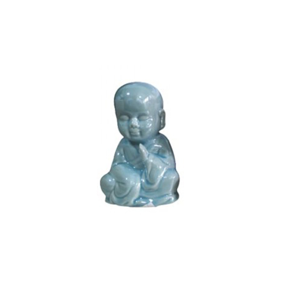 ENFEITE CERAMICA DEC. ESTATUA BUDA AZUL ENFEITE CERAMICA DEC. ESTATUA BUDA AZUL