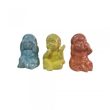 ENFEITE CERAMICA DEC. CJ 3 ESTATUA BUDA REF:XY15301A/B/C ENFEITE CERAMICA DEC. CJ 3 ESTATUA BUDA REF:XY15301A/B/C