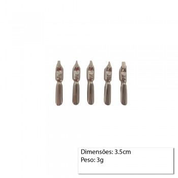 KIT CONT. 5 PONTAS EM METAL P/ESCRITA ARTISTICA REF: 567-5 KIT CONT. 5 PONTAS EM METAL P/ESCRITA ARTISTICA REF: 567-5