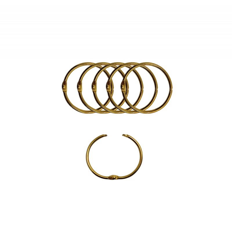 ARGOLA DOURADA EM METAL PACOTE COM 6 PEÇAS 40MM REF: AP15347-40G ARGOLA DOURADA EM METAL PACOTE COM 6 PEÇAS 40MM REF: AP15347-40G