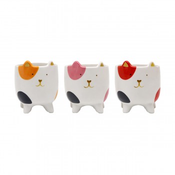 VASO CACHEPOT MODELO GATO DE CERÂMICA REF: AP6882-2167 VASO CACHEPOT MODELO GATO DE CERÂMICA REF: AP6882-2167