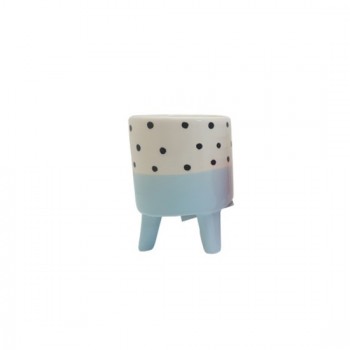CACHEPOT DECORATIVO DE CERAMICA P/PLANTAS AZUL CACHEPOT DECORATIVO DE CERAMICA P/PLANTAS AZUL