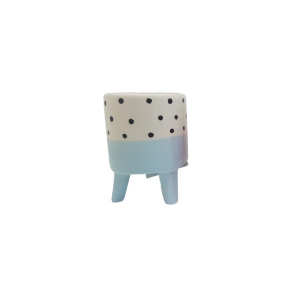 CACHEPOT DECORATIVO DE CERAMICA P/PLANTAS AZUL CACHEPOT DECORATIVO DE CERAMICA P/PLANTAS AZUL