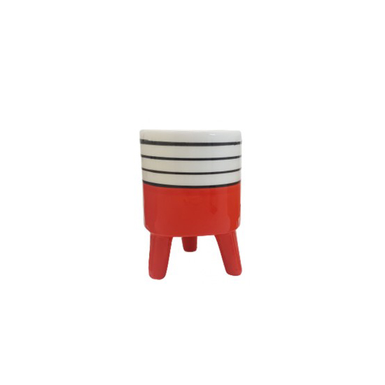 CACHEPOT DECORATIVO DE CERAMICA P/PLANTAS VERMELHO CACHEPOT DECORATIVO DE CERAMICA P/PLANTAS VERMELHO