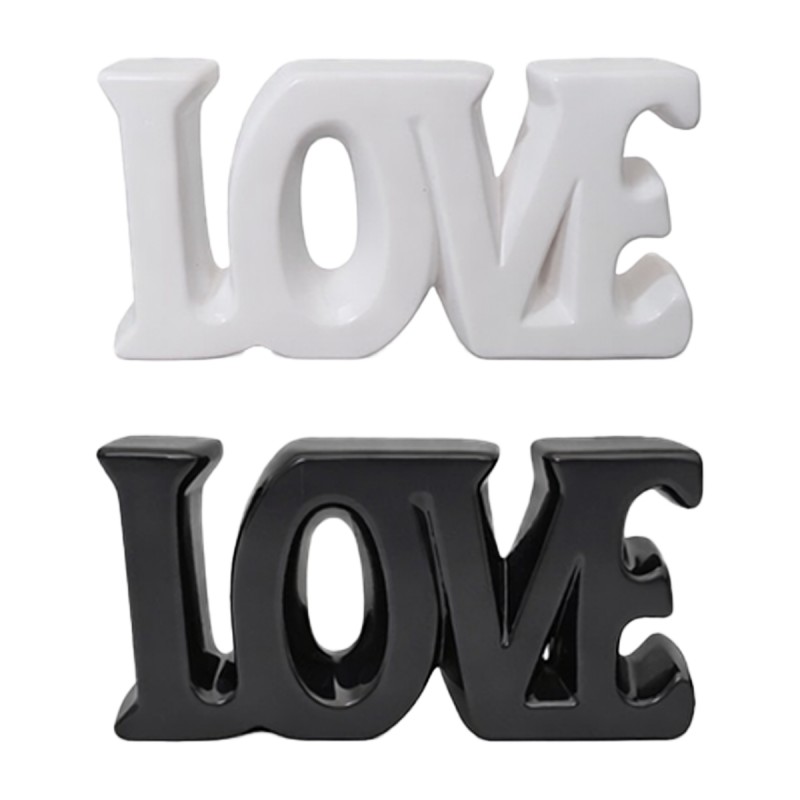 ENFEITE DE CERAMICA MODELO "LOVE" REF: AP688221950-2 ENFEITE DE CERAMICA MODELO "LOVE" REF: AP688221950-2