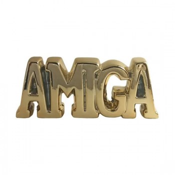 ENFEITE CERAMICA P/DEC.ORN.DE MESA *AMIGA* DOURADO ENFEITE CERAMICA P/DEC.ORN.DE MESA *AMIGA* DOURADO