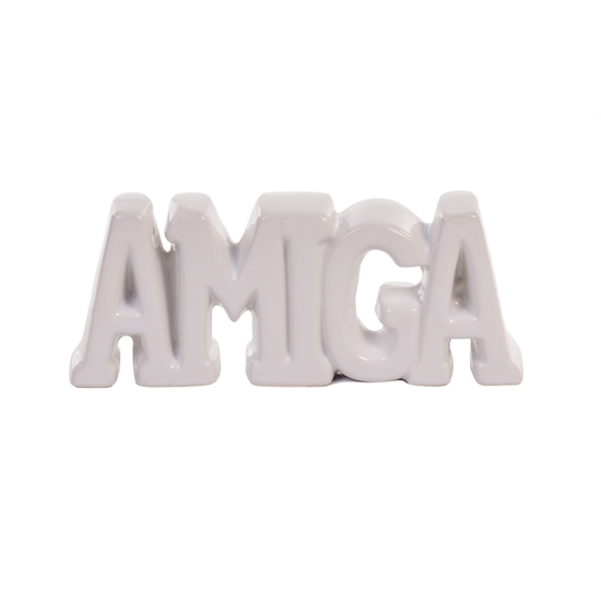 ENFEITE CERAMICA P/DEC.ORN.DE MESA *AMIGA* BRANCO ENFEITE CERAMICA P/DEC.ORN.DE MESA *AMIGA* BRANCO
