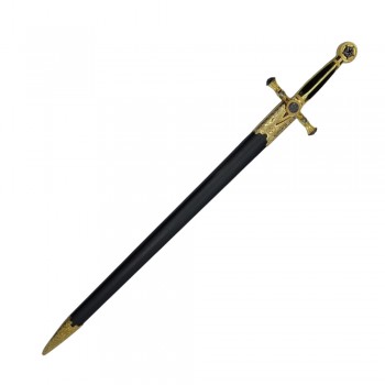 ESPADA MEDIEVAL COM LÂMINA SEM CORTE EM METAL REF: PFL9137 ESPADA MEDIEVAL COM LÂMINA SEM CORTE EM METAL REF: PFL9137