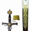 ESPADA DECORATIVA COM SUPORTE PARA PAREDE REF: PFL139107C ESPADA DECORATIVA COM SUPORTE PARA PAREDE REF: PFL139107C