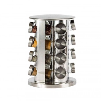 PORTA TEMPERO EM METAL COM 16 POTES REF: APR66-16 PORTA TEMPERO EM METAL COM 16 POTES REF: APR66-16