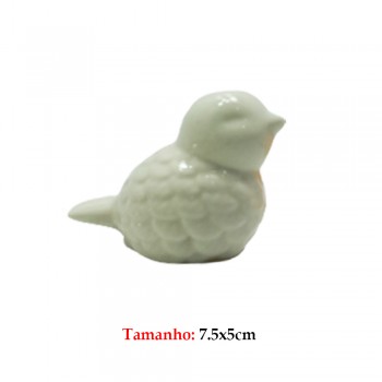 ENFEITE CERAMICA PASSARO BRANCO ENFEITE CERAMICA PASSARO BRANCO
