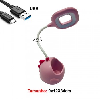 LUM.DEC.LAMP.LED. USA CABO USB MOD.DINOSSAU COR: ROSA LUM.DEC.LAMP.LED. USA CABO USB MOD.DINOSSAU COR: ROSA