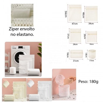 KIT COM 6 SACOS PARA LAVAR ROUPAS REF: APYTJ1005 KIT COM 6 SACOS PARA LAVAR ROUPAS REF: APYTJ1005