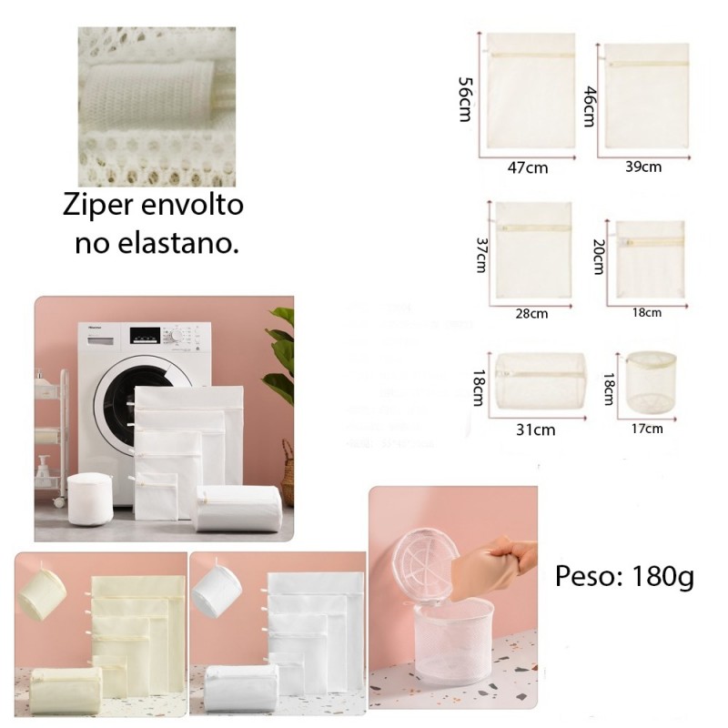KIT COM 6 SACOS PARA LAVAR ROUPAS REF: APYTJ1005 KIT COM 6 SACOS PARA LAVAR ROUPAS REF: APYTJ1005