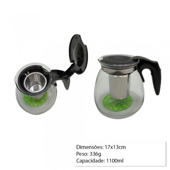 CHALEIRA COM INFUSOR 1100ML REF: APCM8373-1100 CHALEIRA COM INFUSOR 1100ML REF: APCM8373-1100