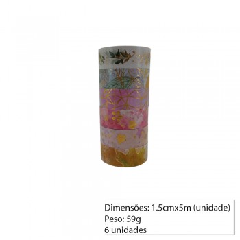FITA ADESIVA C/6 ESTAMPAS REF: AP24029W1.5-5 FITA ADESIVA C/6 ESTAMPAS REF: AP24029W1.5-5