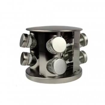 PORTA TEMPERO EM METAL COM 8 POTES REF: APA66-08B PORTA TEMPERO EM METAL COM 8 POTES REF: APA66-08B