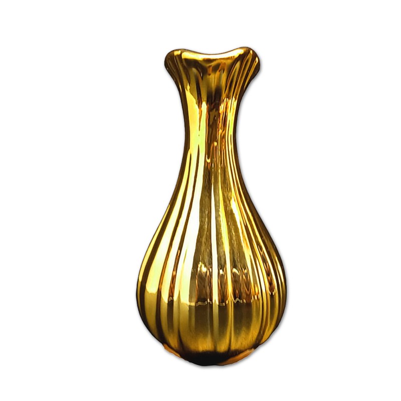 VASO DECORATIVO EM CERÂMICA DOURADO REF: APB6725-13 VASO DECORATIVO EM CERÂMICA DOURADO REF: APB6725-13