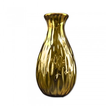 VASO DECORATIVO EM CERÂMICA DOURADO REF: APB6725-6D VASO DECORATIVO EM CERÂMICA DOURADO REF: APB6725-6D