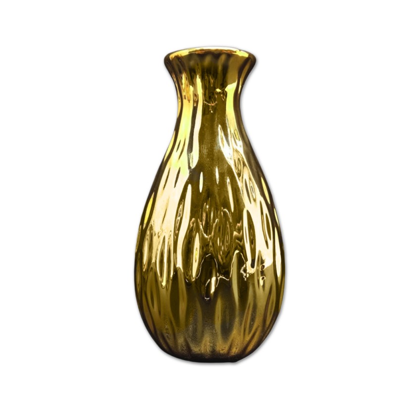 VASO DECORATIVO EM CERÂMICA DOURADO REF: APB6725-6D VASO DECORATIVO EM CERÂMICA DOURADO REF: APB6725-6D