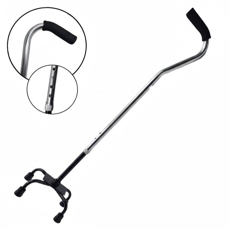 BENGALA COM CABO DE REGULAGEM 72CM A 92CM EM METAL REF: AP2429GZ BENGALA COM CABO DE REGULAGEM 72CM A 92CM EM METAL REF: AP2429GZ