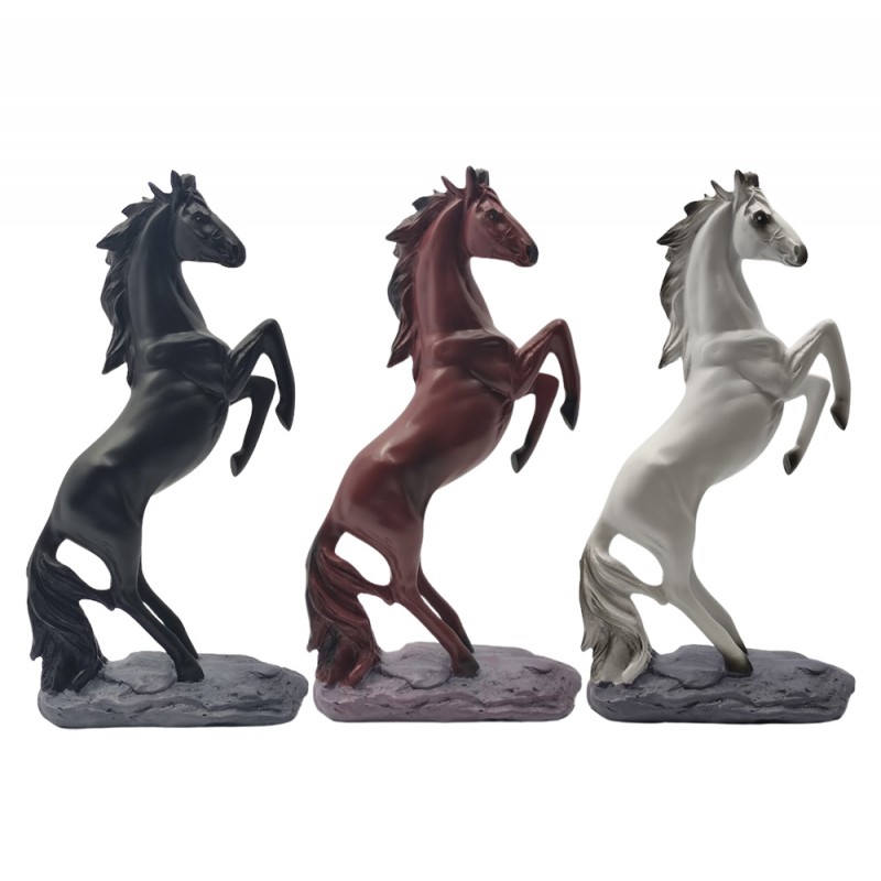 ENFEITE DECORATIVO MODELO CAVALO EM RESINA  REF: AP2404