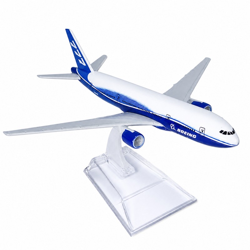 ENFEITE DECORATIVO DE MESA MODELO AVIÃO BOEING 777 REF: AP777-P ENFEITE DECORATIVO DE MESA MODELO AVIÃO BOEING 777 REF: AP777-P