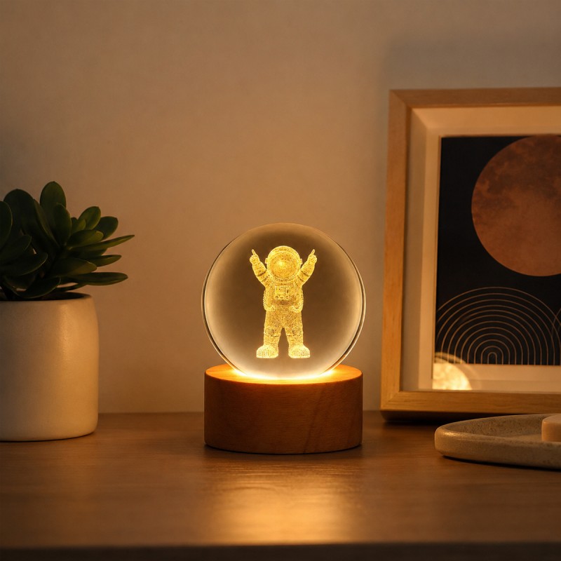 LUMINÁRIA GLOBO DE VIDRO MODELO ASTRONAUTA REF: AP7814WL-A LUMINÁRIA GLOBO DE VIDRO MODELO ASTRONAUTA REF: AP7814WL-A