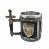 CANECA MEDIEVAL MODELO BRASÃO EM RESINA E INOX 400ML REF: 1146B CANECA MEDIEVAL MODELO BRASÃO EM RESINA E INOX 400ML REF: 1146B