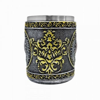 CANECA MEDIEVAL MODELO APU INTI EM RESINA E INOX 400ML REF: 982B CANECA MEDIEVAL MODELO APU INTI EM RESINA E INOX 400ML REF: 982B
