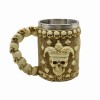 CANECA MEDIEVAL MODELO CAVEIRA RESINA E INOX 400ML REF: 2007B CANECA MEDIEVAL MODELO CAVEIRA RESINA E INOX 400ML REF: 2007B