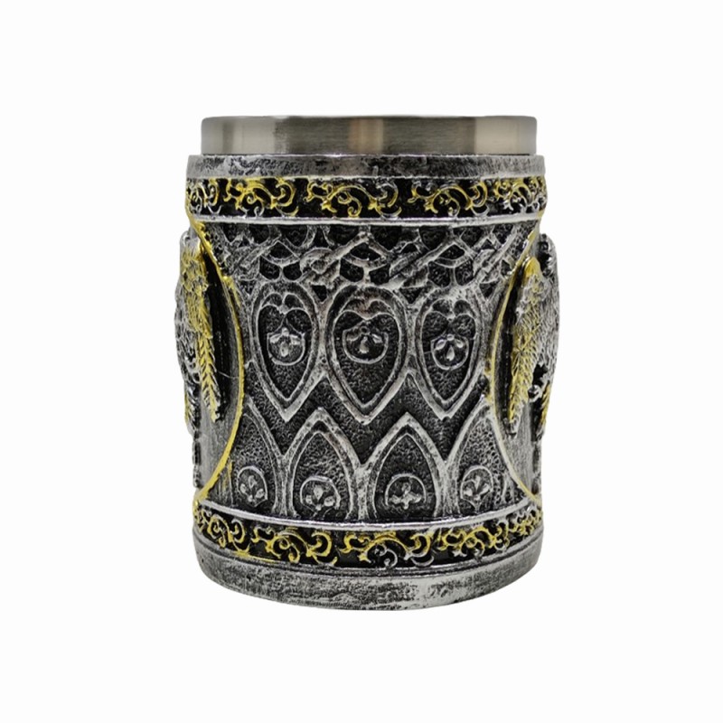 CANECA MEDIEVAL MODELO ÁGUIA EM RESINA 400ML REF: 968B