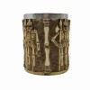 CANECA MEDIEVAL MODELO CAVEIRA RESINA E INOX 400ML REF: 2008B