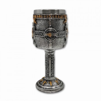 TAÇA MEDIEVAL MODELO ESCUDO E ESPADAS EM RESINA 180ML REF: 220036A TAÇA MEDIEVAL MODELO ESCUDO E ESPADAS EM RESINA 180ML REF: 220036A