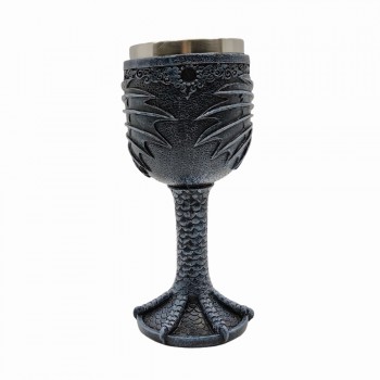 TAÇA MEDIEVAL MODELO DRAGÃO EM INOX E RESINA 180ML REF: 220032A TAÇA MEDIEVAL MODELO DRAGÃO EM INOX E RESINA 180ML REF: 220032A