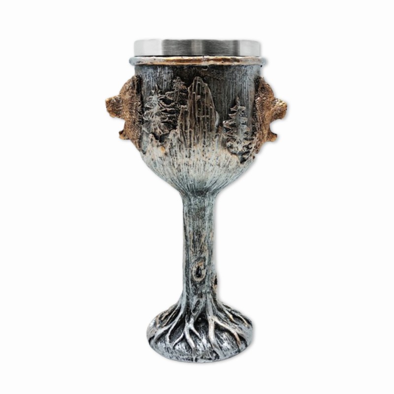 TAÇA MEDIEVAL MODELO URSO EM RESINA 180ML REF: 220030A TAÇA MEDIEVAL MODELO URSO EM RESINA 180ML REF: 220030A