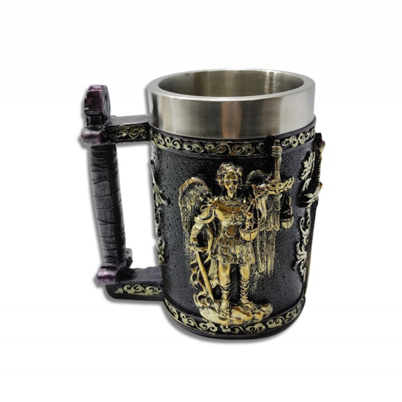 CANECA MEDIEVAL MODELO DEUSA DIKÉ EM RESINA E INOX 400ML REF: 220044B CANECA MEDIEVAL MODELO DEUSA DIKÉ EM RESINA E INOX 400ML REF: 220044B