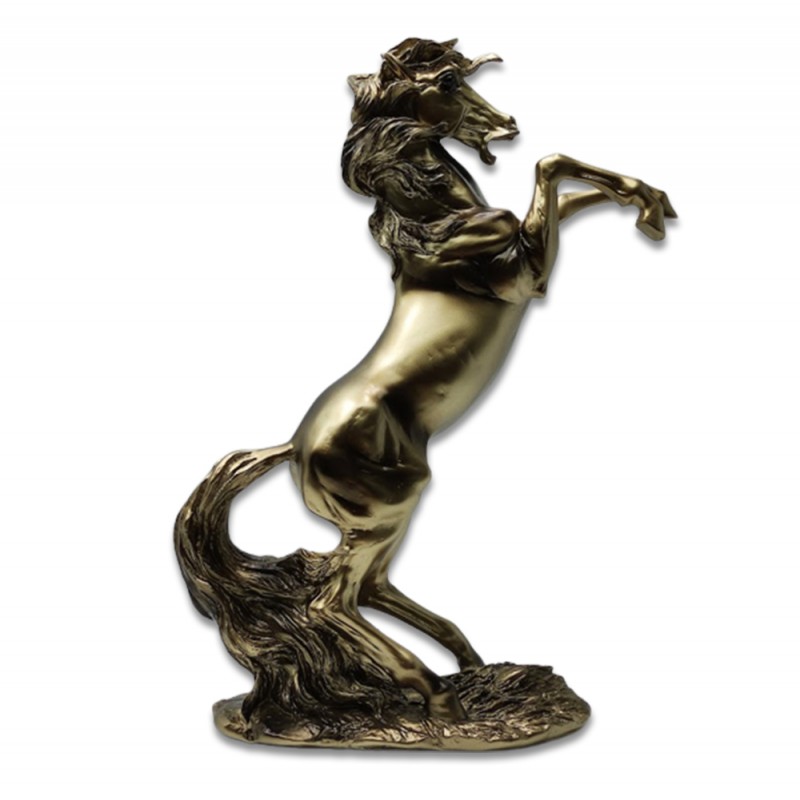 ENFEITE DECORATIVO MODELO CAVALO EM RESINA  REF: AP53030