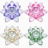 FLOR DE LÓTUS DECORATIVA EM VIDRO 18CM REF: AP7814T-80