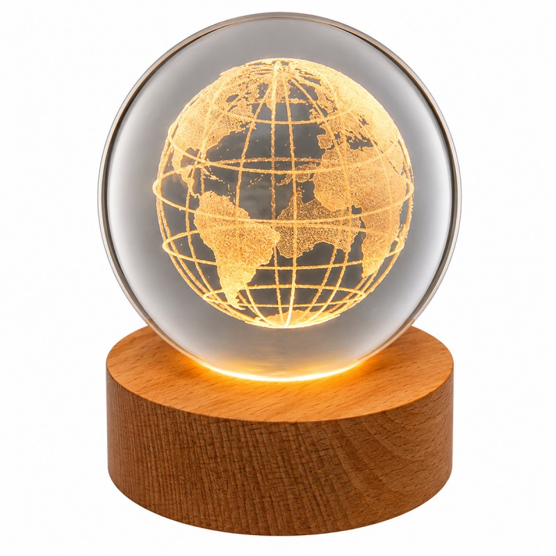 GLOBO LUMINÁRIA MODELO TERRA EM VIDRO REF: AP7814WL-8G GLOBO LUMINÁRIA MODELO TERRA EM VIDRO REF: AP7814WL-8G