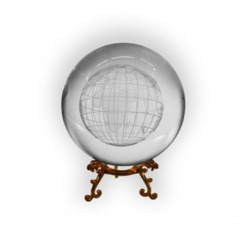 GLOBO DE VIDRO DECORATIVO MODELO PLANETA TERRA  REF: AP7814-8S1