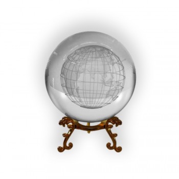 GLOBO DE VIDRO DECORATIVO MODELO PLANETA TERRA  REF: AP7814-6S1