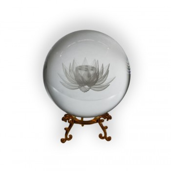 GLOBO DE VIDRO DECORATIVO MODELO LÓTUS  REF: AP7814MT-12H